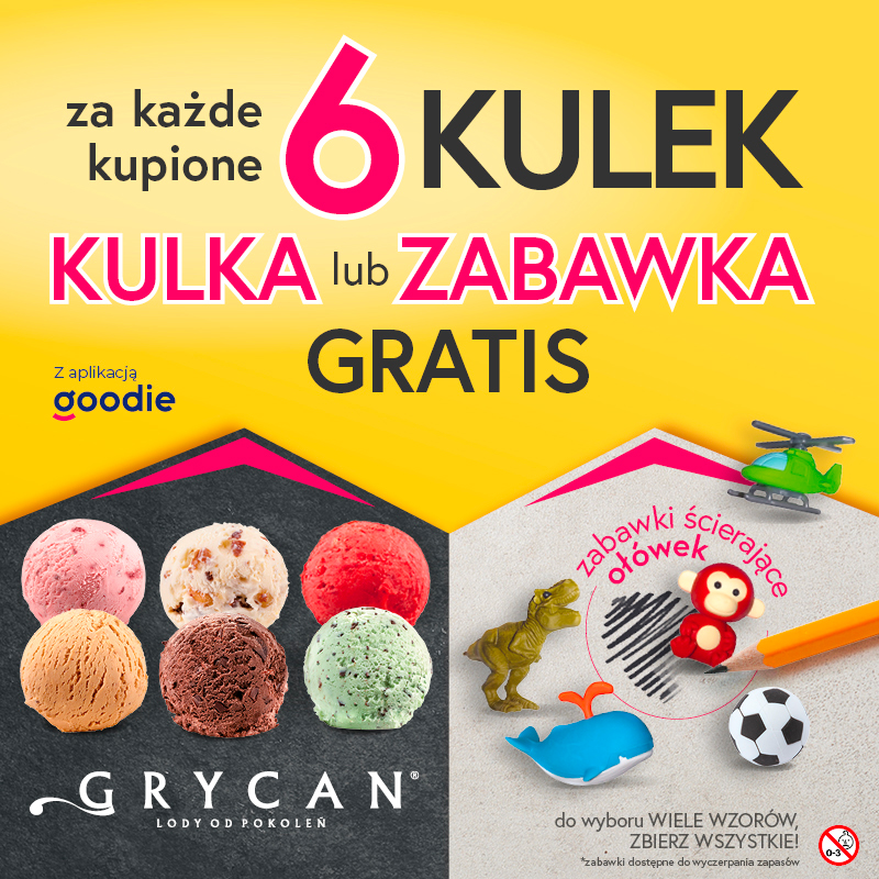 GRYCAN – kulka lub zabawka gratis