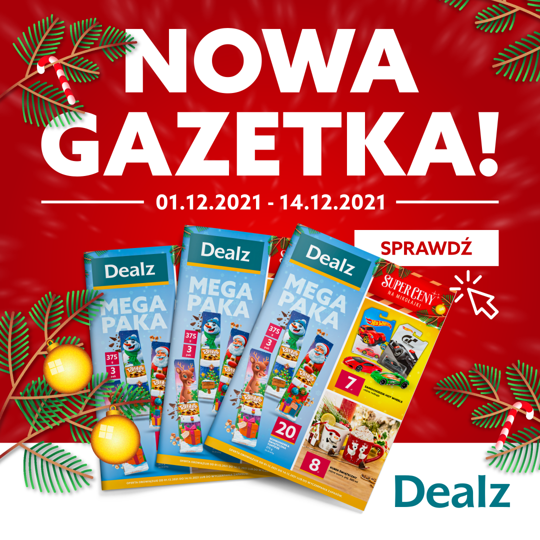 Nowa gazetka Dealz! 01.12.2021r. – 14.12.2021r.