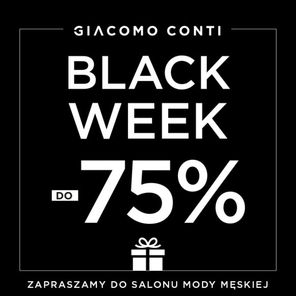 Rusza BLACK WEEK w GIACOMO CONTI !!! Rabaty aż do -75% !!!