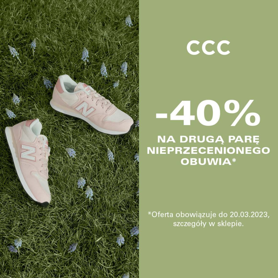 -40% na drugą parę butów w CCC