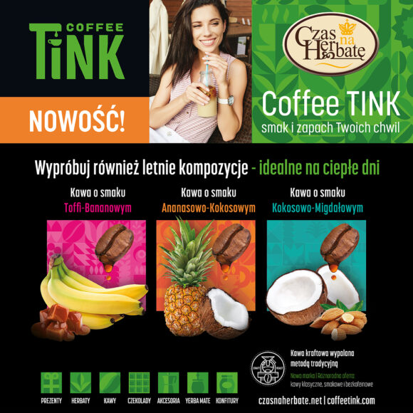 Czas na Herbatę wprowadza do oferty nową markę kaw: CoffeeTINK.