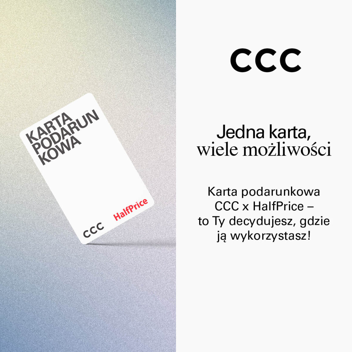 Karta podarunkowa CCC x HalfPrice