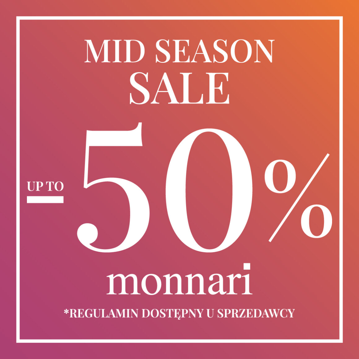 Mid season sale w Monnari!!