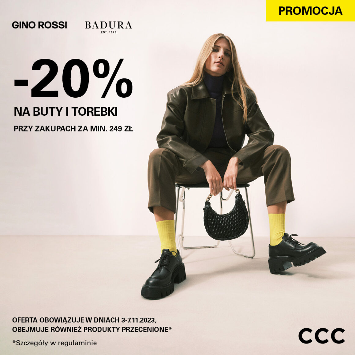 20% na buty i torebki marek Gino Rossi i Badura w CCC!
