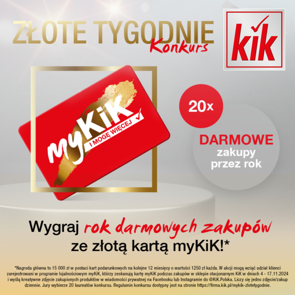 🔥 Wygraj ROCZNE DARMOWE ZAKUPY w KiK! #konkurs 🔥