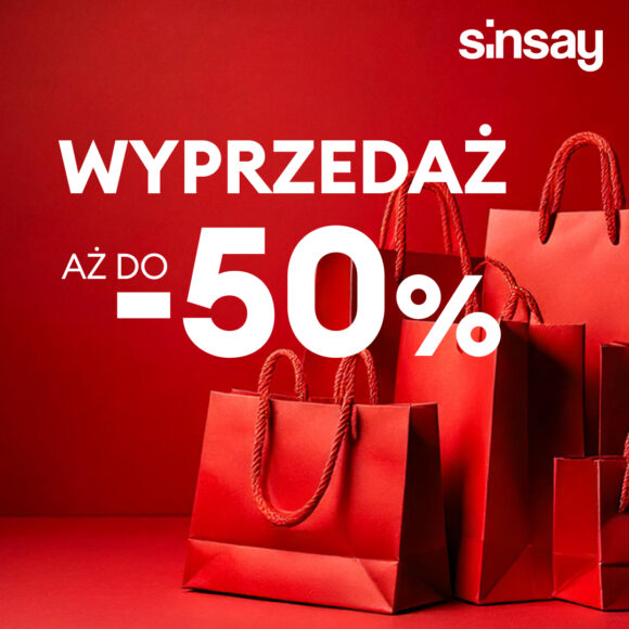 Aż -50% rabatu w Sinsay!