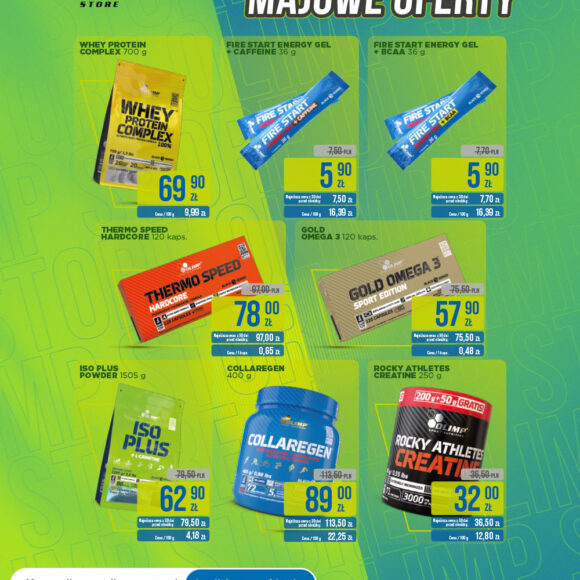 🔥 MAJ = PROMO MOC w OLIMP STORE! 🔥 Twój sklep z suplementami 💪