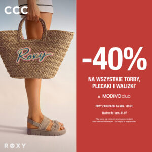 CCC: – 40% na Torby, Walizki i Plecaki przy koszyku 149zł