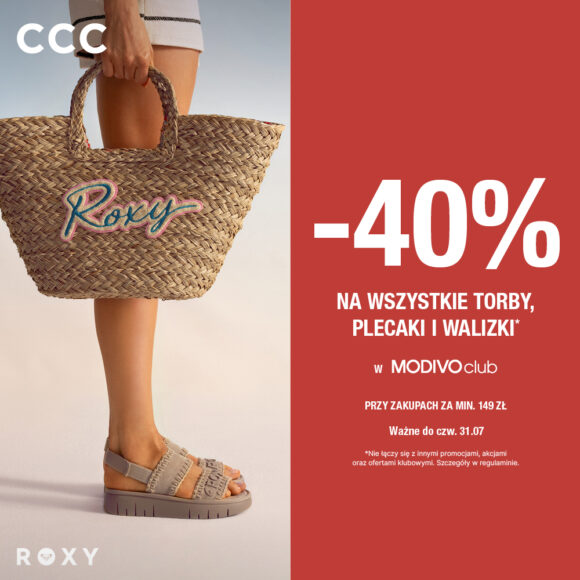 CCC: – 40% na Torby, Walizki i Plecaki przy koszyku 149zł