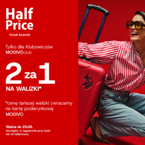 Akcja 2za1 na WALIZKI – tylko dla Klubowiczów MODIVOclub!