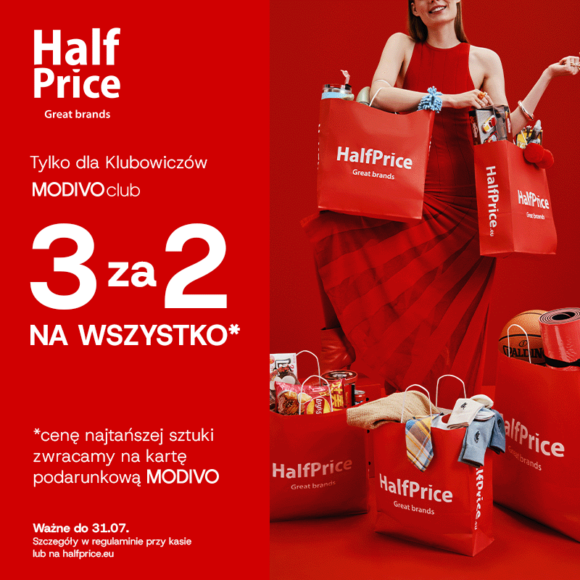 HalfPrice rozpoczęła się nowa akcja promocyjna – 3za2 na WSZYSTKO!