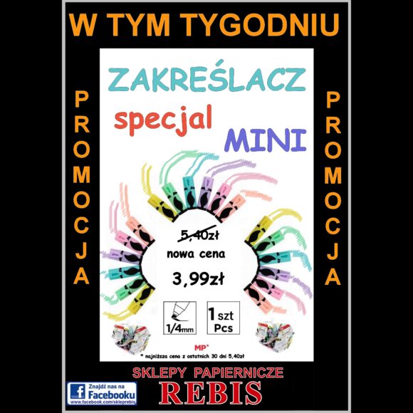 W Rebis sklep papierniczy niższa cena na zakreślacze
