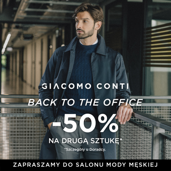 -50% na drugą sztukę Back to the office w Giacomo Conti!
