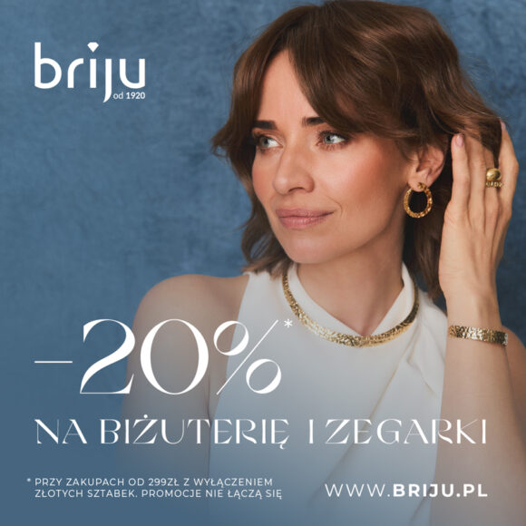 -20% na biżuterię i zegarki przy zakupach powyżej 299 zł!