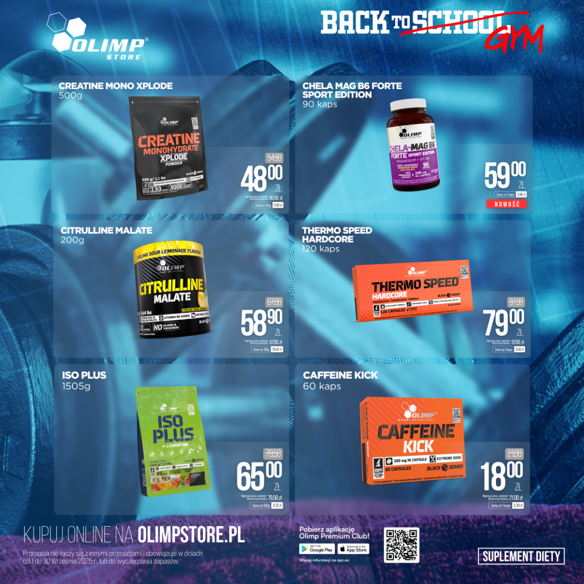 BACK TO GYM – Wrześniowe promocje w Olimp Store! BACK TO GYM – Wrześniowe promocje w Olimp Store!
