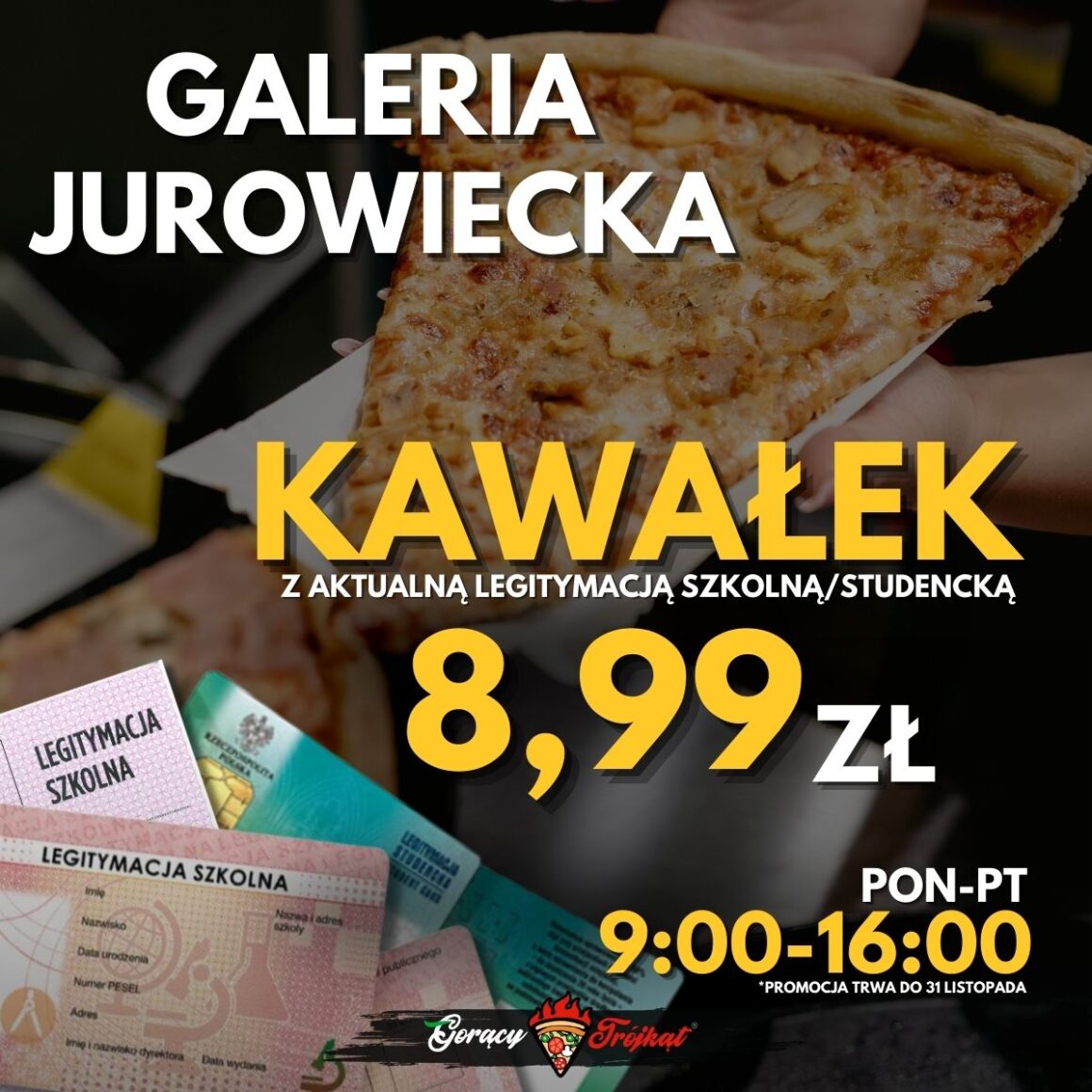 KAWAŁEK PIZZY ZA 8,99 zł!