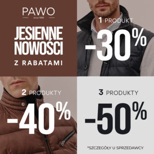 Jesienne NOWOŚCI z rabatami 30%/ 40%/ 50%!