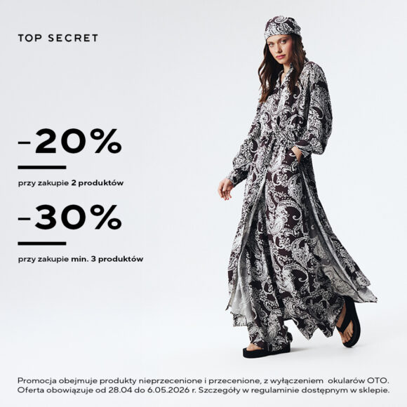 W Top Secret czekają na Ciebie wyjątkowe promocje!
