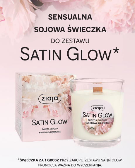 Świeczka Satin Glow w Ziaja dla Ciebie