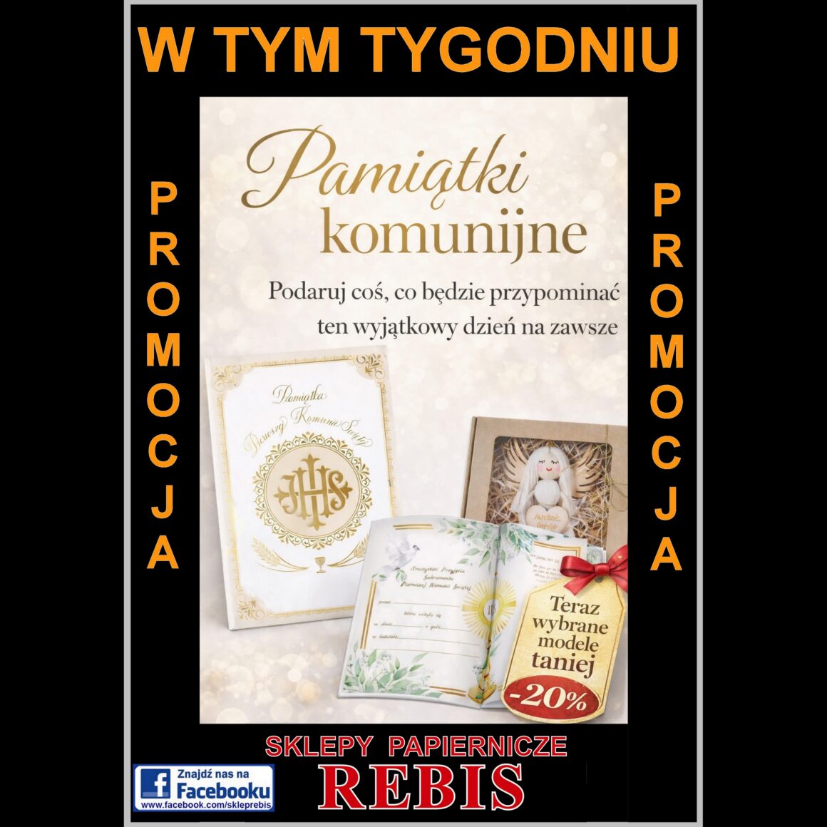 Pamiątki na komunię w Rebis!