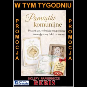 Pamiątki na komunię w Rebis!