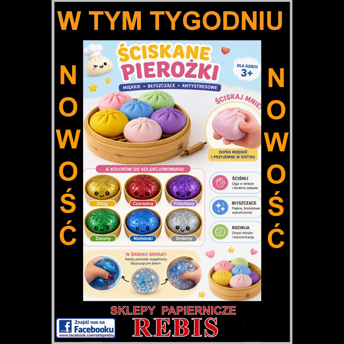 Modne pierożki antystresowe w Rebis!