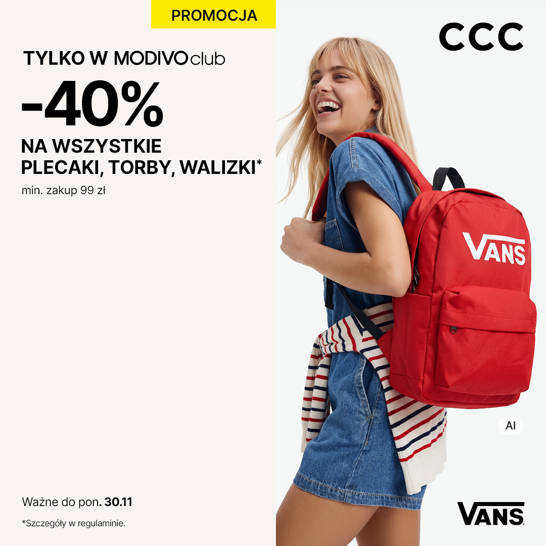 Nowy sezon i -40% na wszystkie plecaki, torby i walizki z MODIVOclub! Nowy sezon i -40% na wszystkie plecaki, torby i walizki z MODIVOclub!