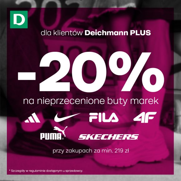 Tylko teraz w DEICHMANN wszystkie nieprzecenione buty markowe z rabatem 20%!